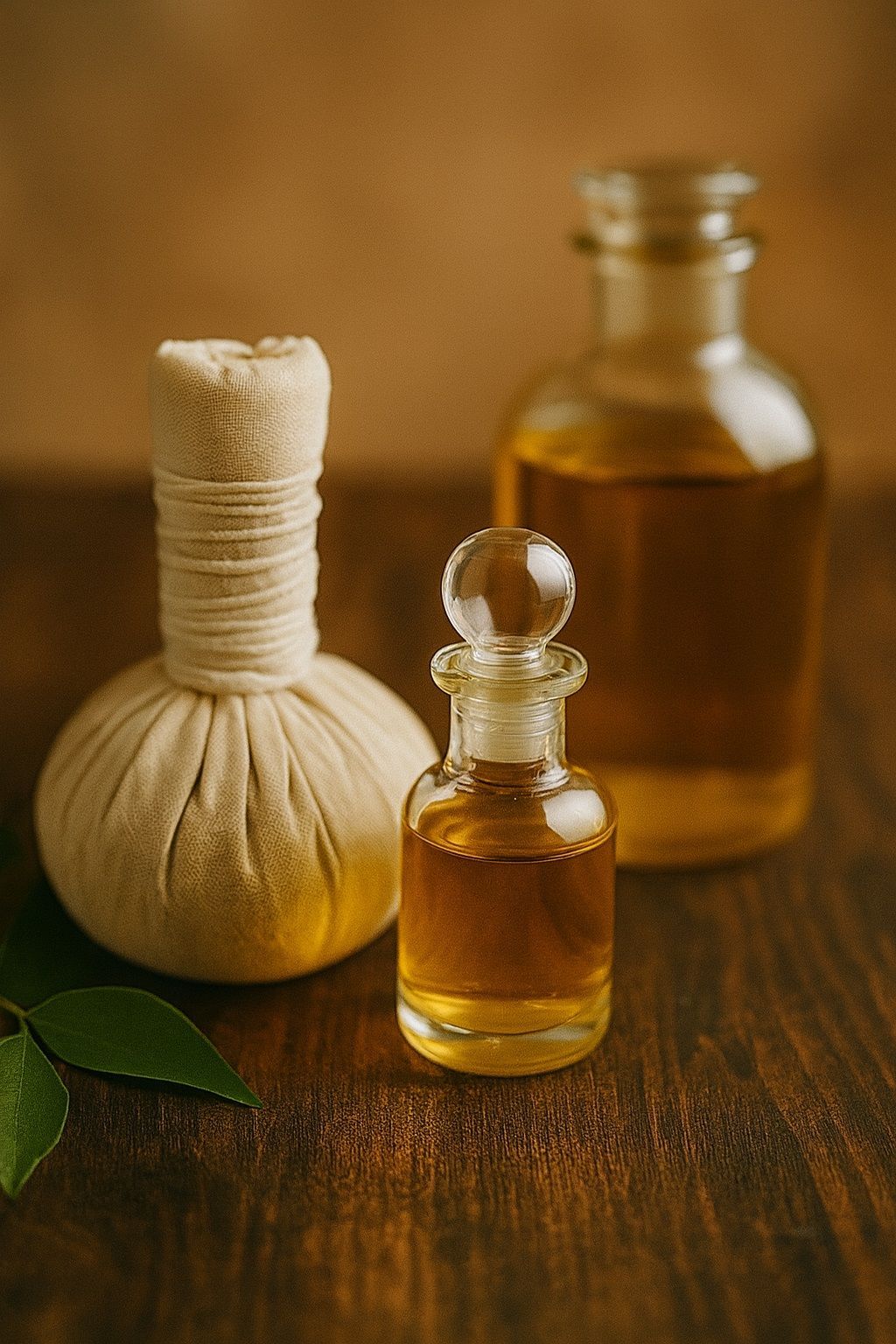 Herbal-infused oils and Thai compress