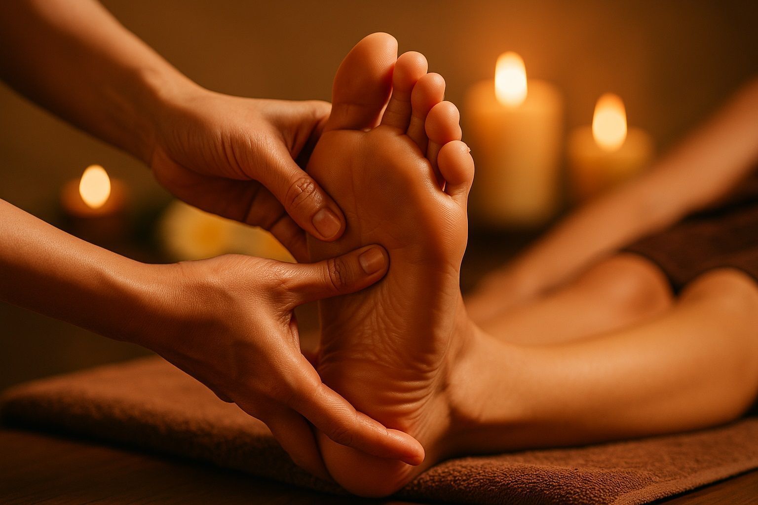 Reflexology massage ambience